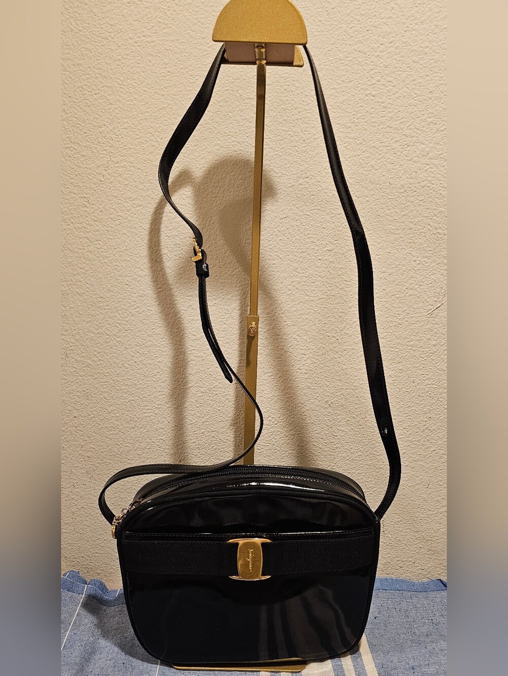 Salvatore Ferragamo Crossbody Patent Leather